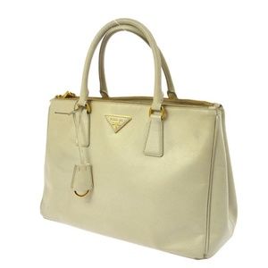 Prada Saffiano Lux Cream Tote